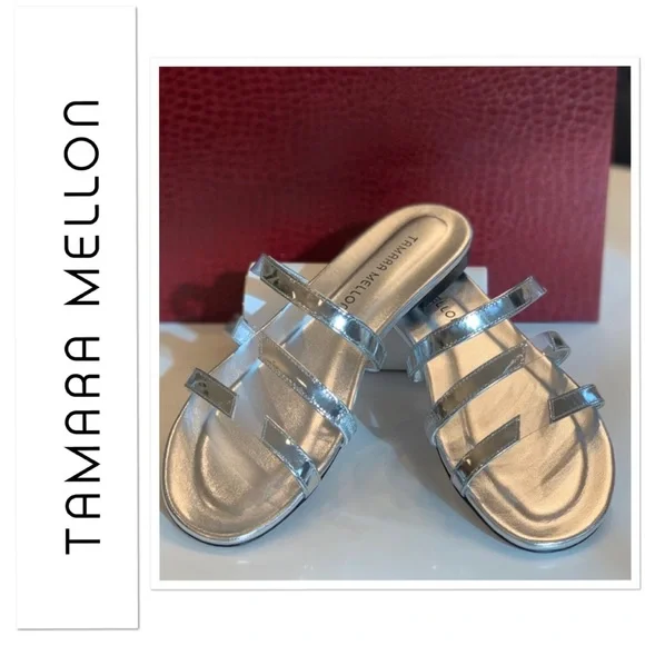 COPY - Tamara Mellon slit/specchio Argentine sandal “NEW” - Picture 3 of 14